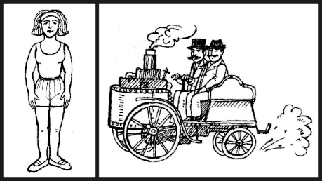 příklad vedlejšího řešení u kreslené chybovky