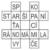 příklad shlukové rámcovky ve tvaru plotu